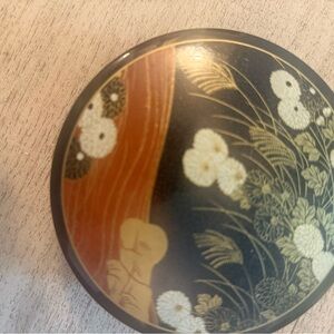 Japanese plates . Lacquer . Six beautiful print